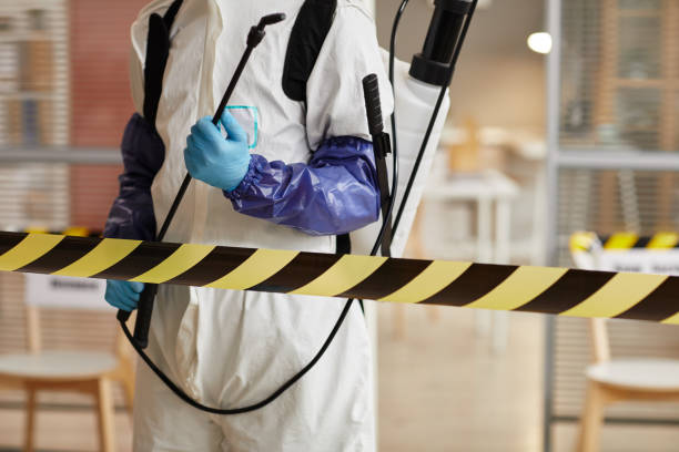 Professional Biohazard Cleanup technician working in Hauppauge, NY